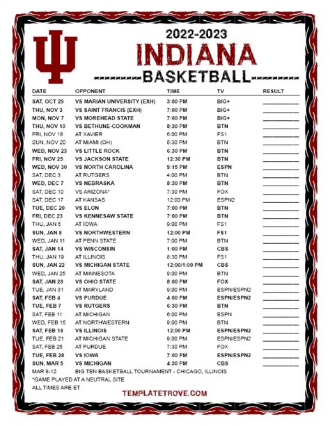 iu basketball printable schedule|iu bb schedule 2022 2023.